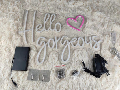 Let'S Party Neon Sign Lights for Wall Decor for Bedroom Home Decoration 5V USB Party Decoration (Warm, 19.7 * 13.78Imch)