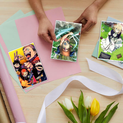 Anime Wall Collage Kit Aesthetic 60 PCS Anime Room Decor 4.2X6.2 Inch Small Anime Posters Manga Collage Kit, Anime Pictures for Wall Collage Kit