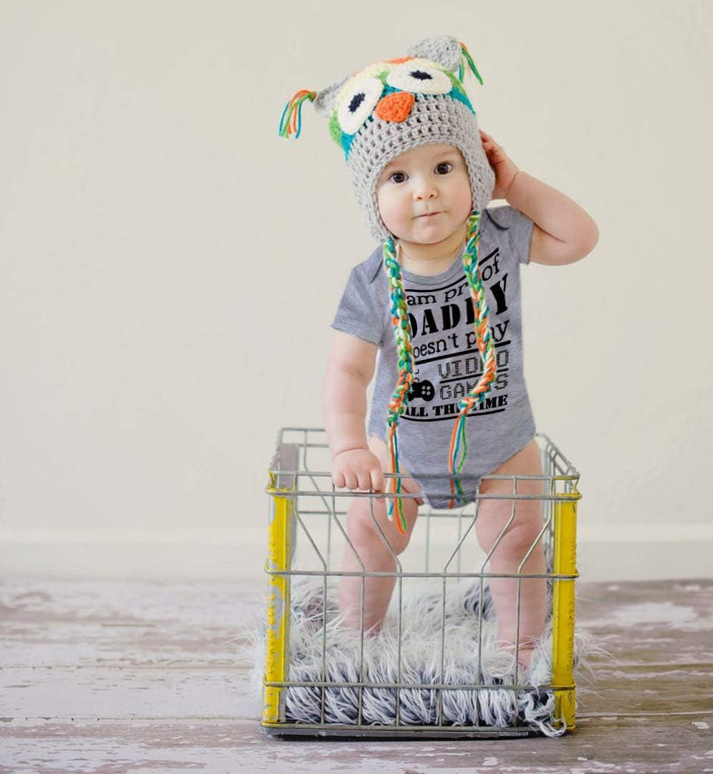 Neutral Baby Girls Boys Cotton Romper Cute Saying Newborn Clothes 0-12 Months…